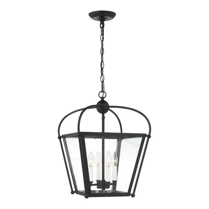 Visual Comfort Studio 5191004-112 Charleston Four Light Foyer, Midnight Black