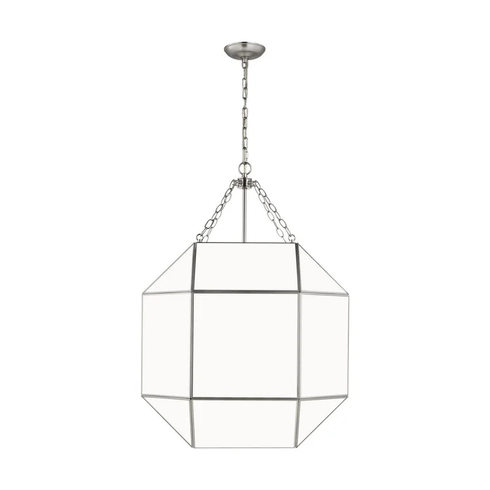Visual Comfort Studio 5279454EN-962 Morrison Four Light Lantern, Brushed Nickel