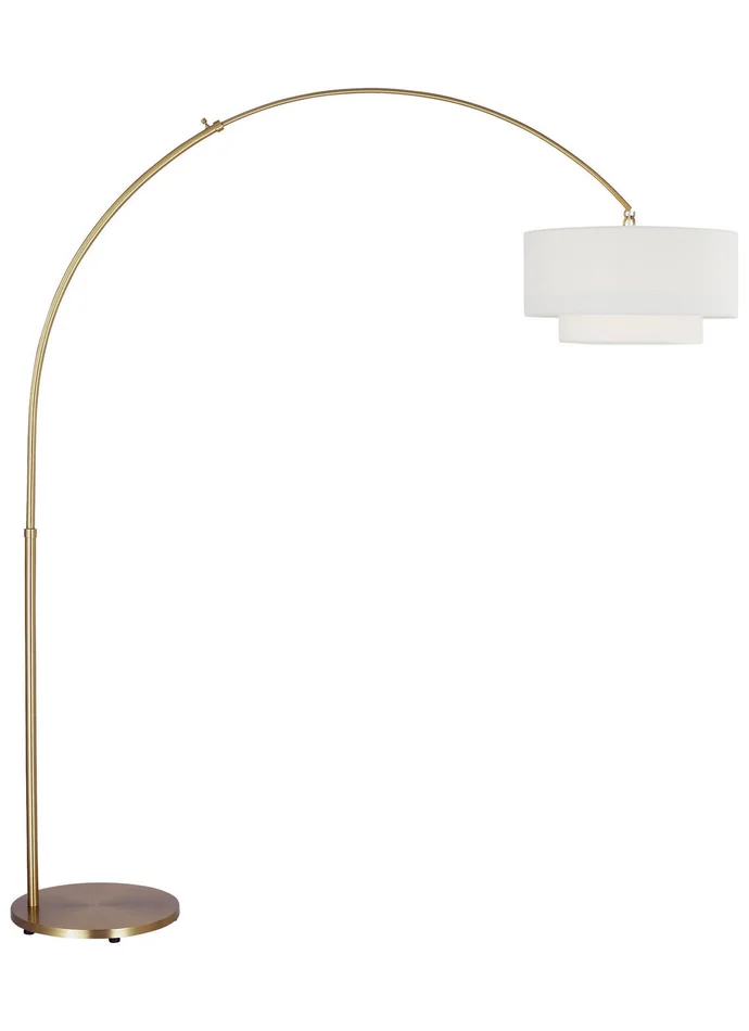 Visual Comfort Studio KST1031BBS1 Sawyer One Light Floor Lamp, Burnished Brass