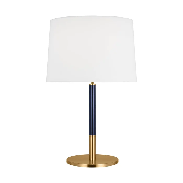 Visual Comfort Studio KST1041BBSNVY1 Monroe One Light Table Lamp, Burnished Brass