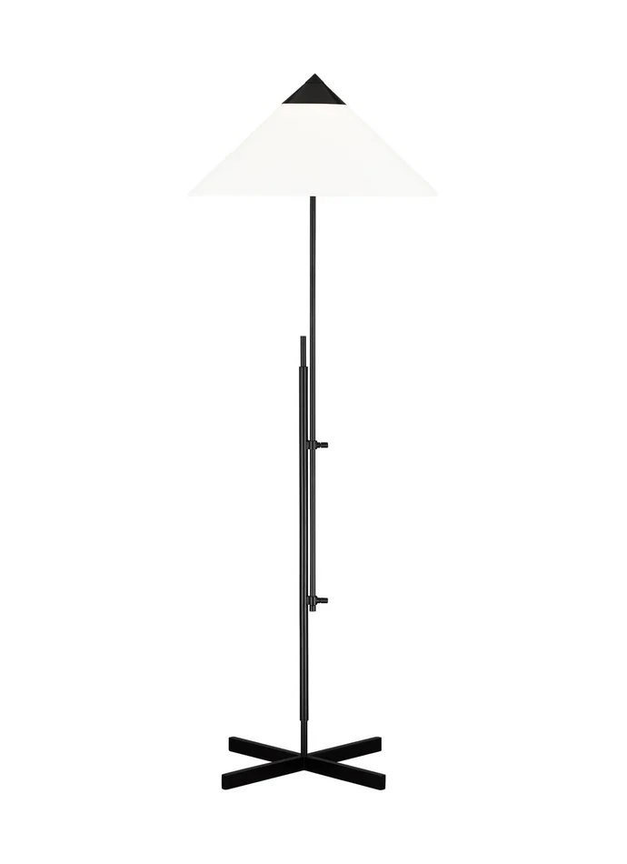 Visual Comfort Studio KT1291BNZ1 Franklin One Light Floor Lamp, Deep Bronze