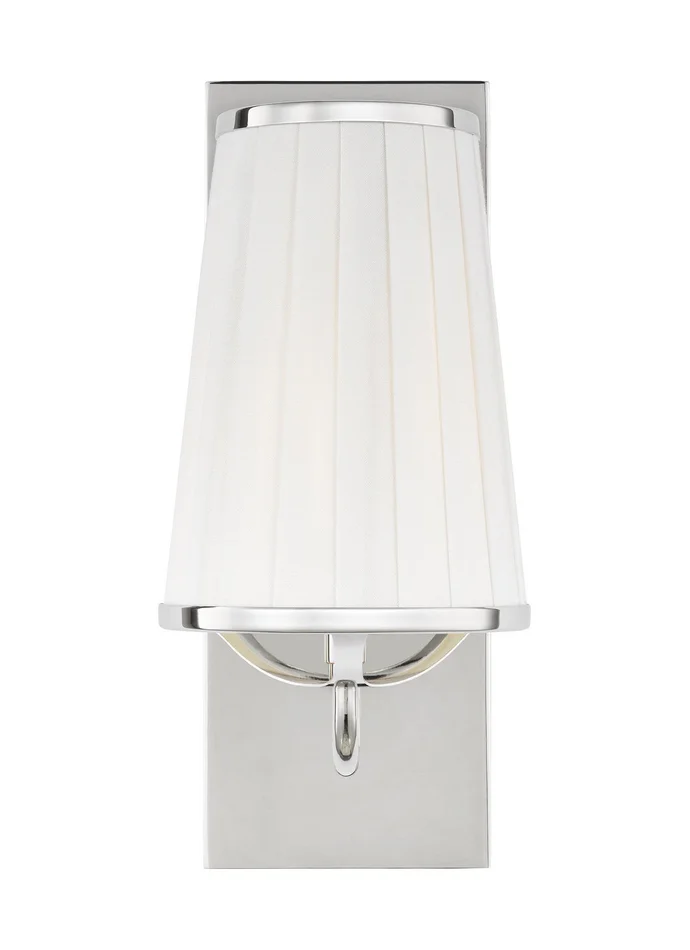 Visual Comfort Studio LW1091PN Esther One Light Wall Sconce, Polished Nickel
