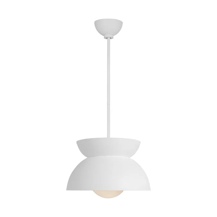 Visual Comfort Studio LXP1001CPST Beaunay One Light Pendant, Cast Plaster