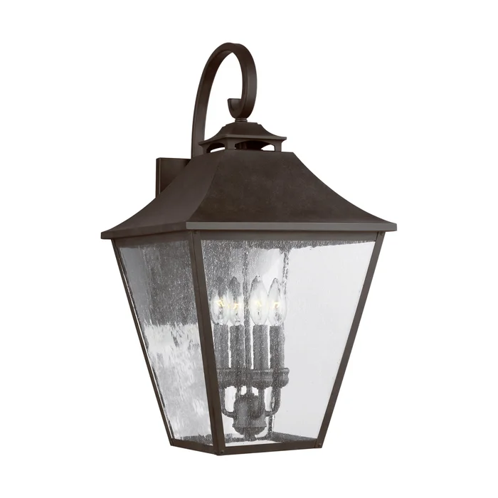 Visual Comfort Studio OL14404SBL Galena Four Light Lantern, Sable