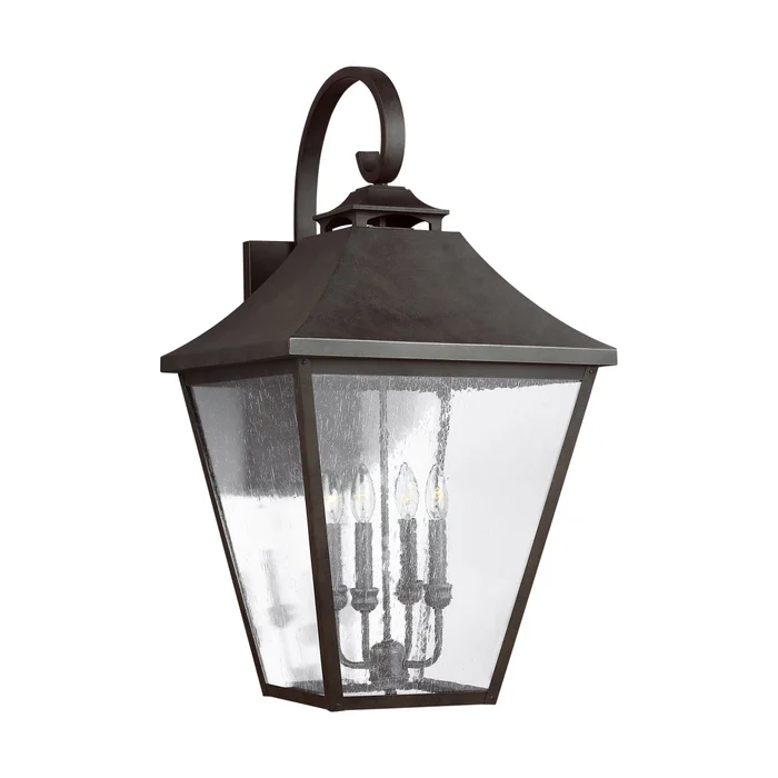Visual Comfort Studio OL14405SBL Galena Four Light Lantern, Sable