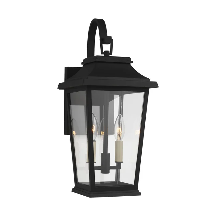 Visual Comfort Studio OL15401TXB Warren Two Light Lantern, Textured Black
