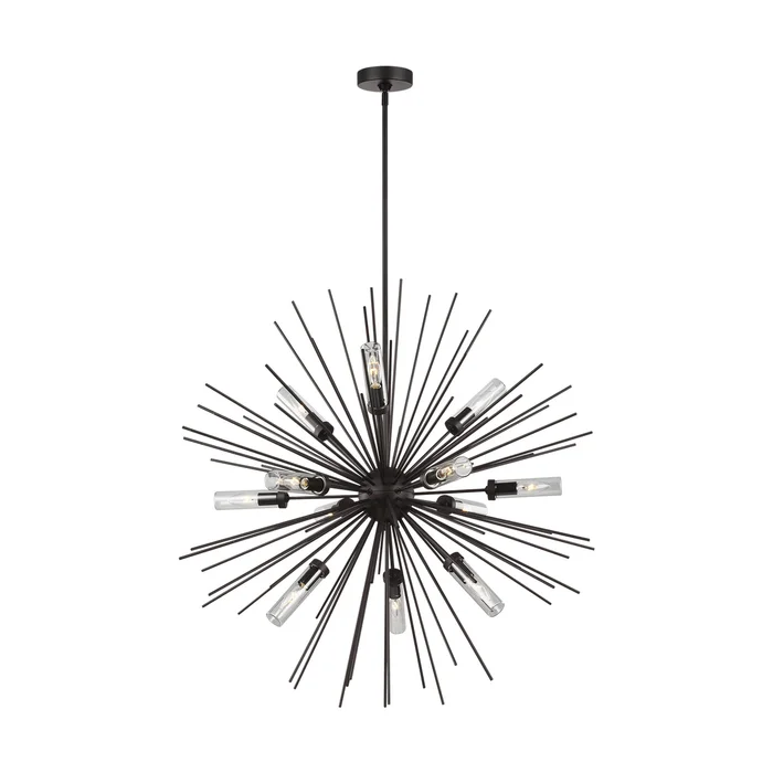 Visual Comfort Studio OLF3296/12ORB Hilo 12 Light Outdoor Chandelier, Oil Rubbed Bronze