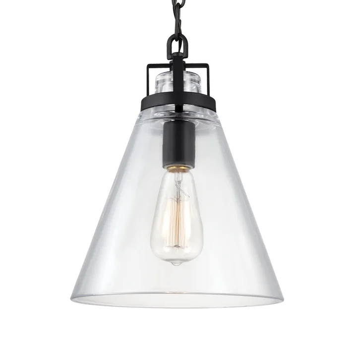 Visual Comfort Studio P1370ORB Frontage One Light Pendant, Oil Rubbed Bronze