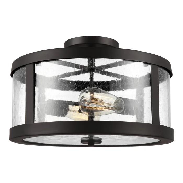 Visual Comfort Studio SF341ORB Harrow Two Light Semi-Flush Mount, Oil Rubbed Bronze (Discontinued)