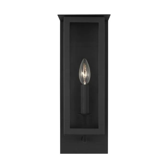 Visual Comfort Studio TFO1001TXB Dresden One Light Outdoor Wall Sconce, Textured Black