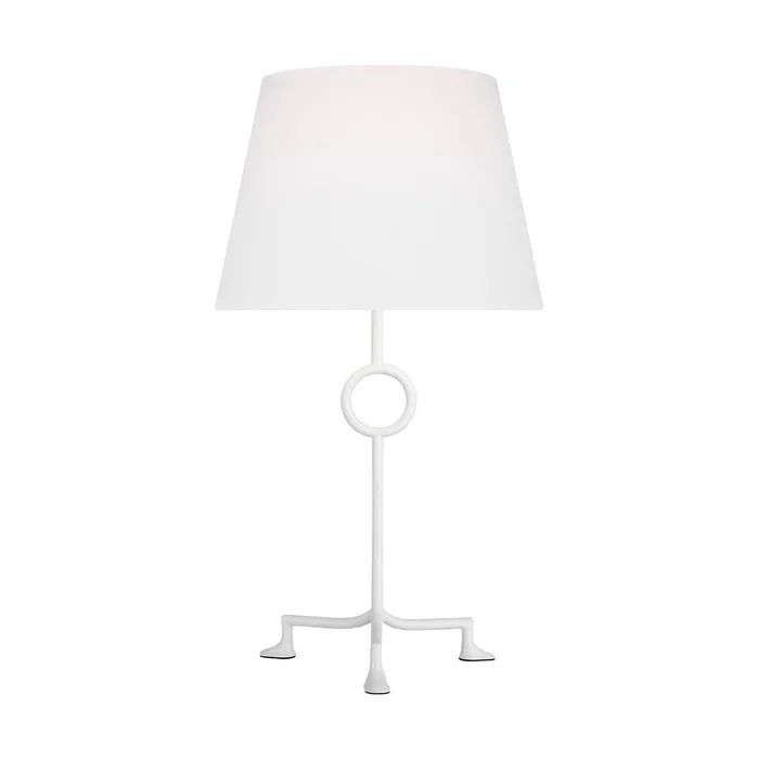 Visual Comfort Studio TFT1021MWT1 Montour One Light Table Lamp, Matte White