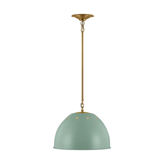 Visual Comfort Studio TP1181EPSBBS Robbie One Light Pendant, Eucalyptus
