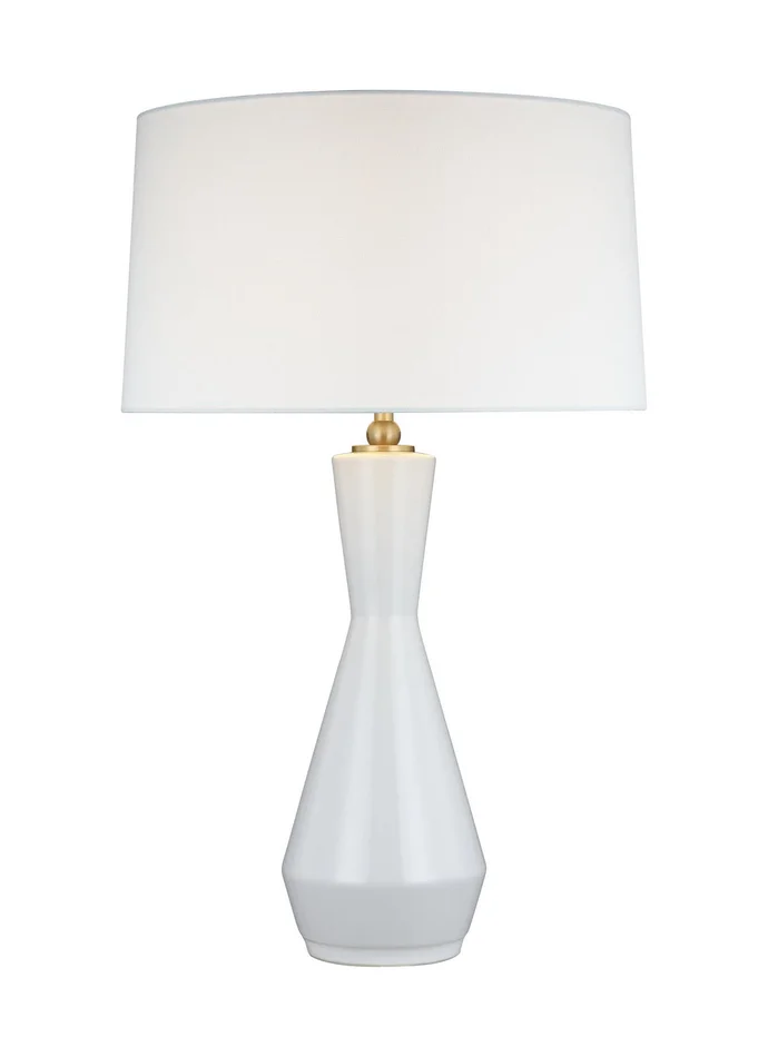 Visual Comfort Studio TT1221SIV1 Jens One Light Table Lamp, Soft Ivory