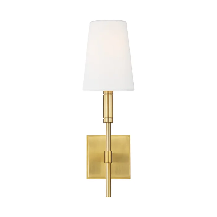 Visual Comfort Studio TW1031BBS Beckham Classic One Light Wall Sconce, Burnished Brass