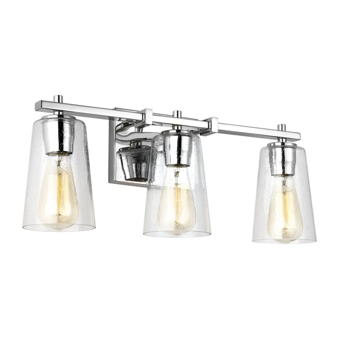 Visual Comfort Studio VS24303CH Mercer Three Light Vanity, Chrome