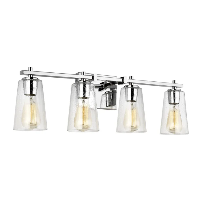 Visual Comfort Studio VS24304CH Mercer Four Light Vanity, Chrome