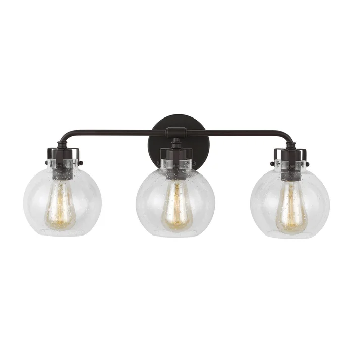 Visual Comfort Studio VS24403ORB Clara Three Light Vanity, Oil Rubbed Bronze