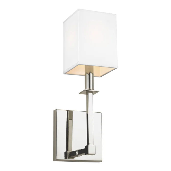 Visual Comfort Studio WB1872PN Quinn One Light Wall Sconce, Polished Nickel