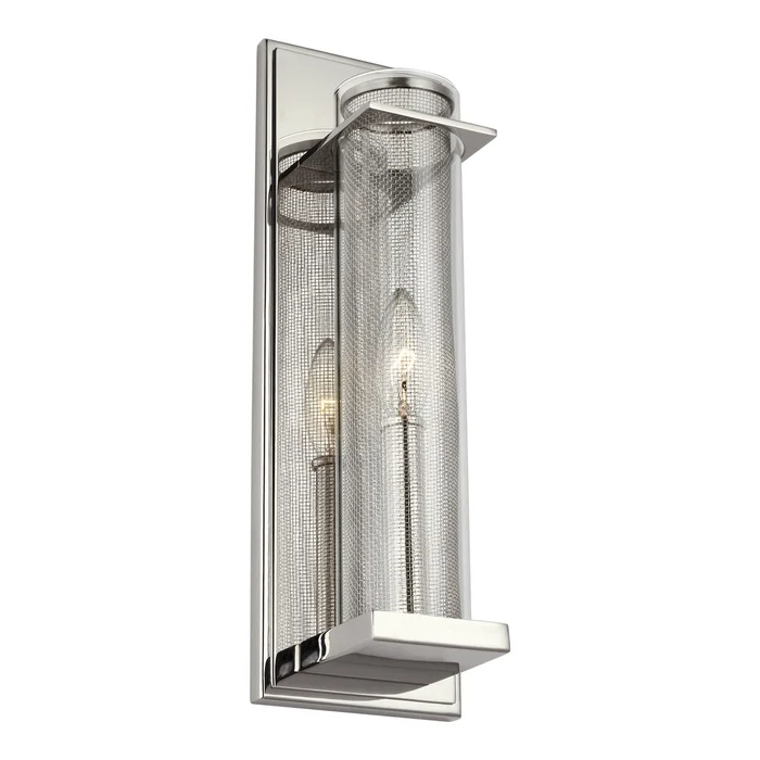 Visual Comfort Studio WB1874PN Silo One Light Wall Sconce, Polished Nickel