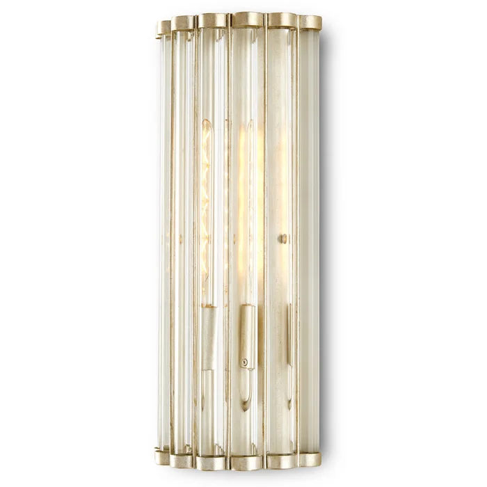 Warwick Collection One Light Wall Sconce in Contemporary Silver Leaf/Clear (142|5900-0047)