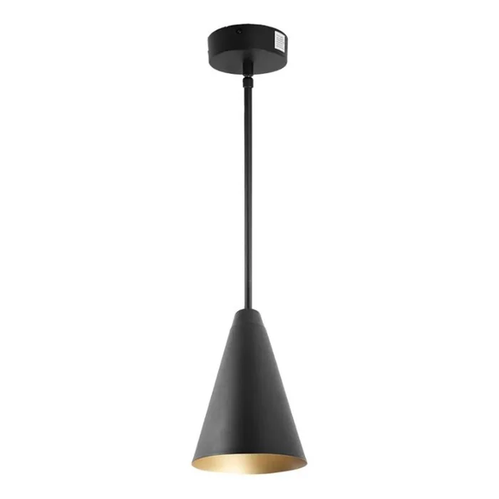 Westgate LCFS-MCT-BK LED Cone Pendant with Adjustable Downrod, Adjustable Wattage (6W/9W/12W), Adjustable CCT (3000K/4000K/5000K), Black