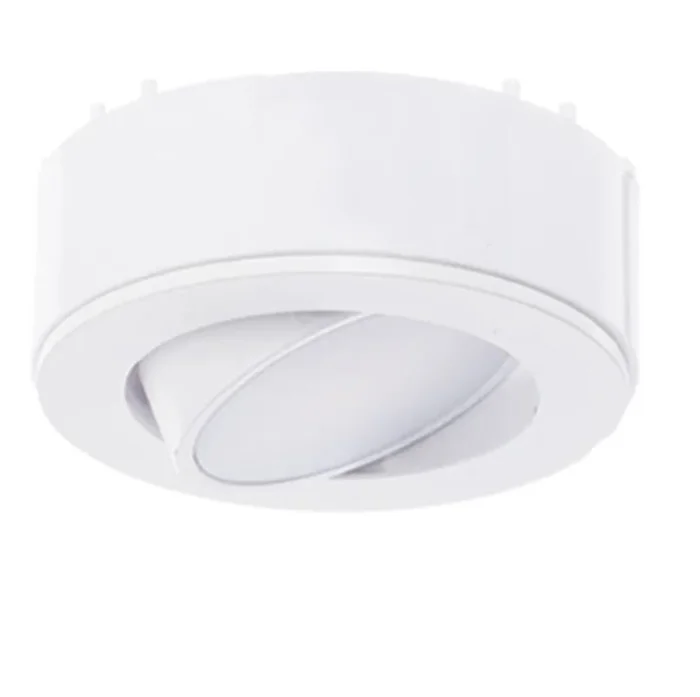 Westgate PL120ADJ-30K-WH 3″ Round Adjustable LED Puck Light, 120V, 4.5W, 3000K, White