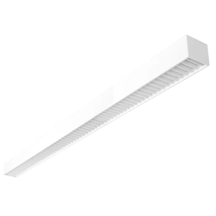 Westgate SCX4-8FT-80W-MCT4-D-LUV-WH LED 4″ Superior Architectural Seamless Linear Light with Louver Lens – Matte White