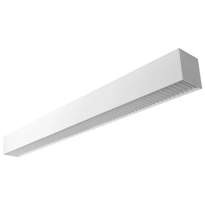 Westgate SCX6-6FT-60-90W-MCTP-LUV-WH LED 6″ Superior Architectural Seamless Indirect Linear Light with White Louver Lens – Matte White