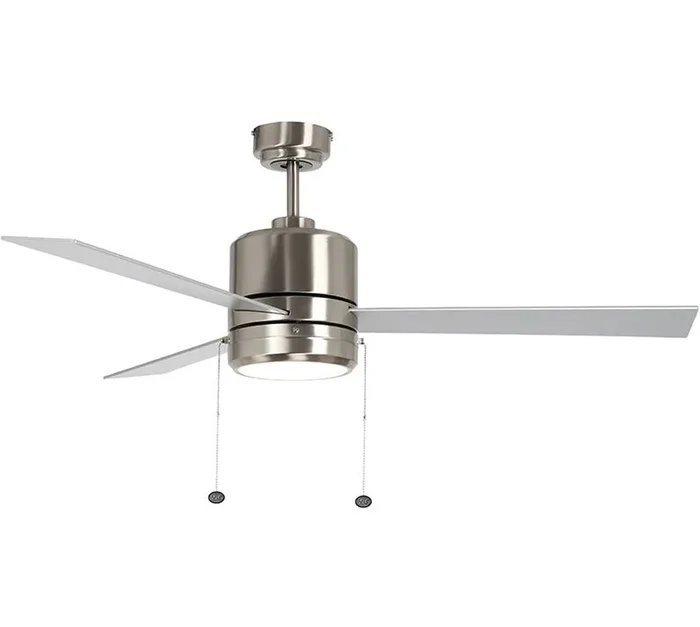 Westgate WFL-115-PC-3B-52-MCT-BN-RWS 52″ 3-Blade Ceiling Fan with Light, 20W, Adjustable CCT (3000K/4000K/5000K), Brushed Nickel with Silver Blades