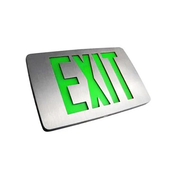 Westgate XD-TH-1RWWEM Thin Diecast LED Exit Sign, Single Face, 120-277V, White Housing with Red Letters
