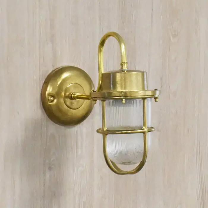 Westport Coastal Hook Outdoor Wall Light – Brass – Online Lighting
