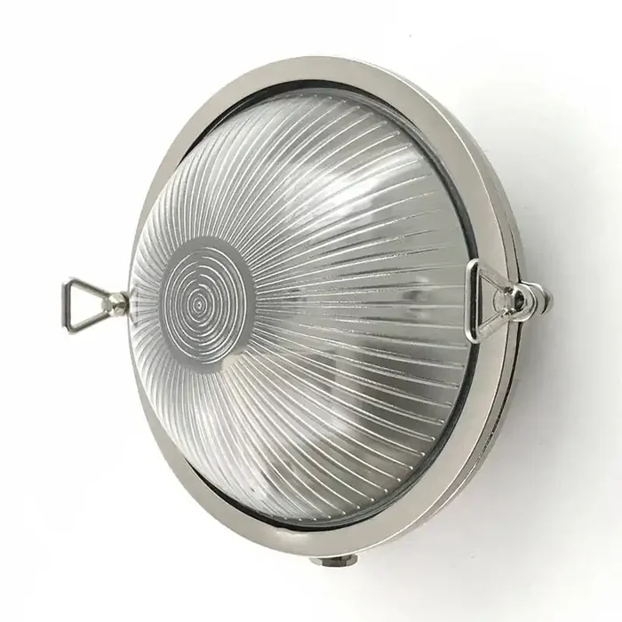 Westport Coastal Pebble Outdoor Flush Wall Light – Matt Nickel – Online Lighting