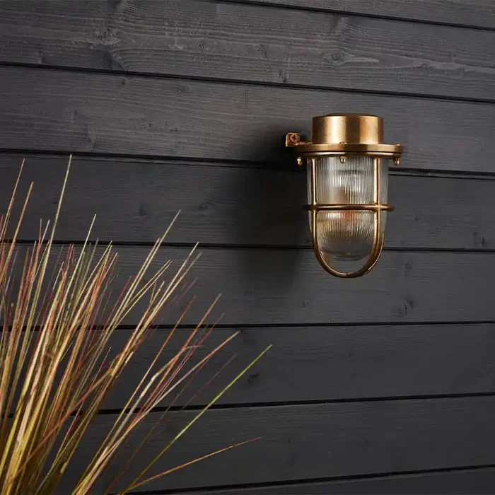 Westport Coastal Whitby Outdoor Wall Light – Matt Nickel – Online Lighting