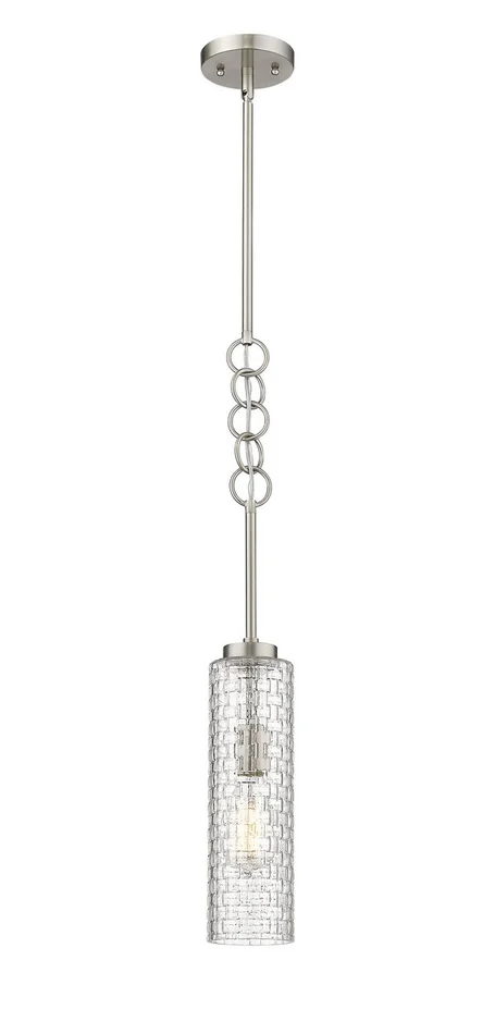 Wexford One Light Mini Pendant in Brushed Satin Nickel (405|380-1S-SN-G380-4CL)