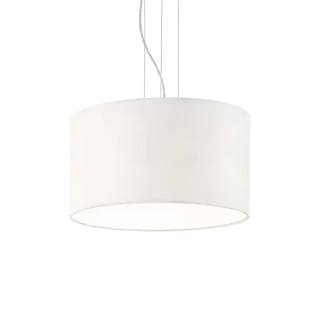 Wheel SP5 5 Light White Shaded Pendant Light