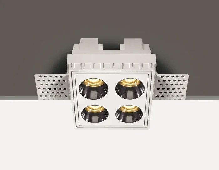 White 10W Trimless Dark light recessed spot, IP20.