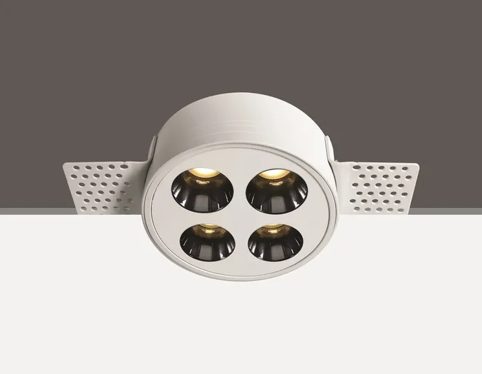 White 10W Trimless Dark light recessed spot, IP20.