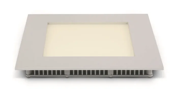 White 16W slim downlight LED, IP40, ideal for commercialapplications such as offices, galleries and showrooms.