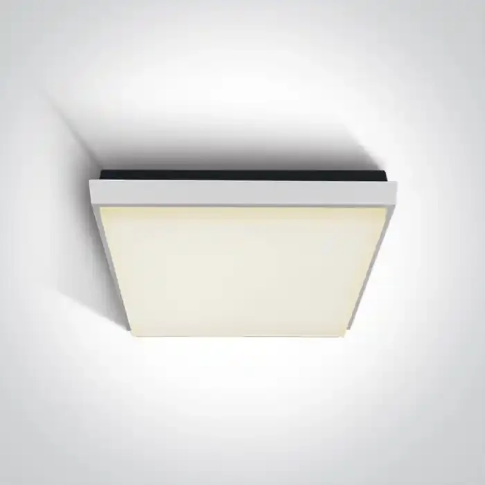 White 30W LED slim plafo, IP54, ideal for both indoor and outdoorinstallation.