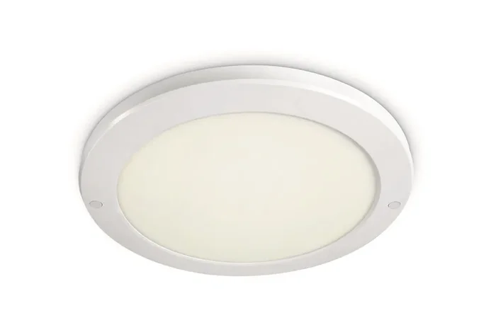 White 30W LED slim plafo light, IP40, suitable for residential andcommercial application.