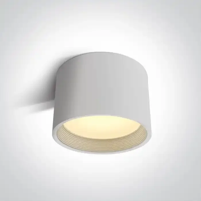 White 35W COB LED ceiling downlight, ideal for residentialand commercial illumination.