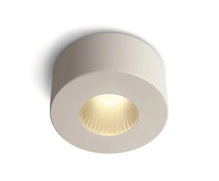 White 7W Aluminium LED Cylinder, IP20.