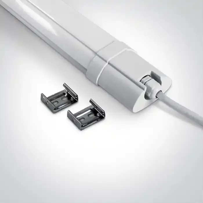 White IP65 slim LED fitting .