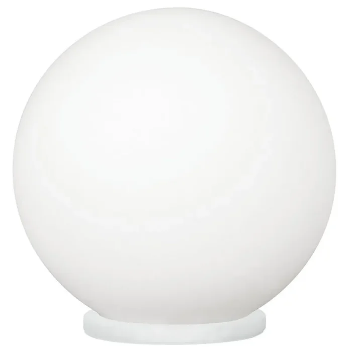 White Modern Opal Glass Globe Table Desk Lamp 20cm