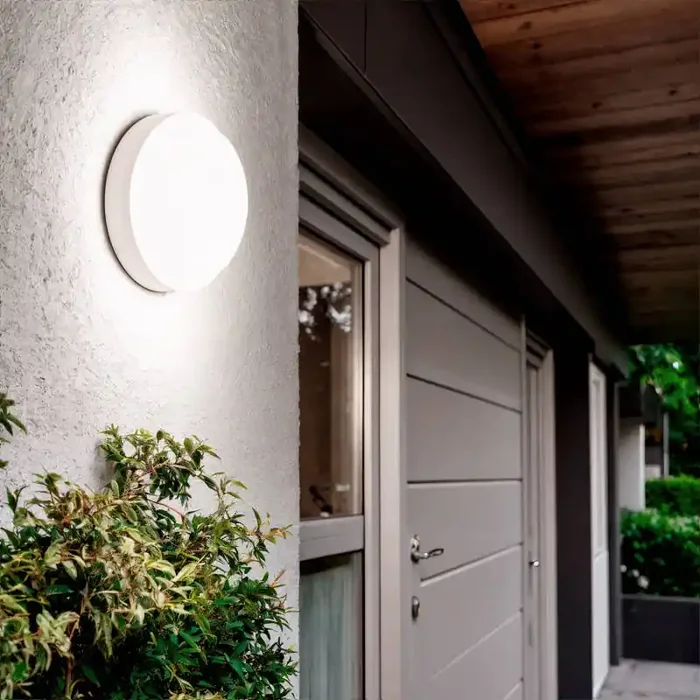 White Round 25W Hublot Outdoor LED Surface Panel IP65 Ø175 mm – Ledkia