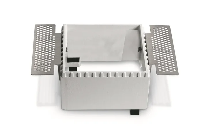 White Trimless Recessed dark light MR16 spot with interchangeable reflector and GU10 lampholder.