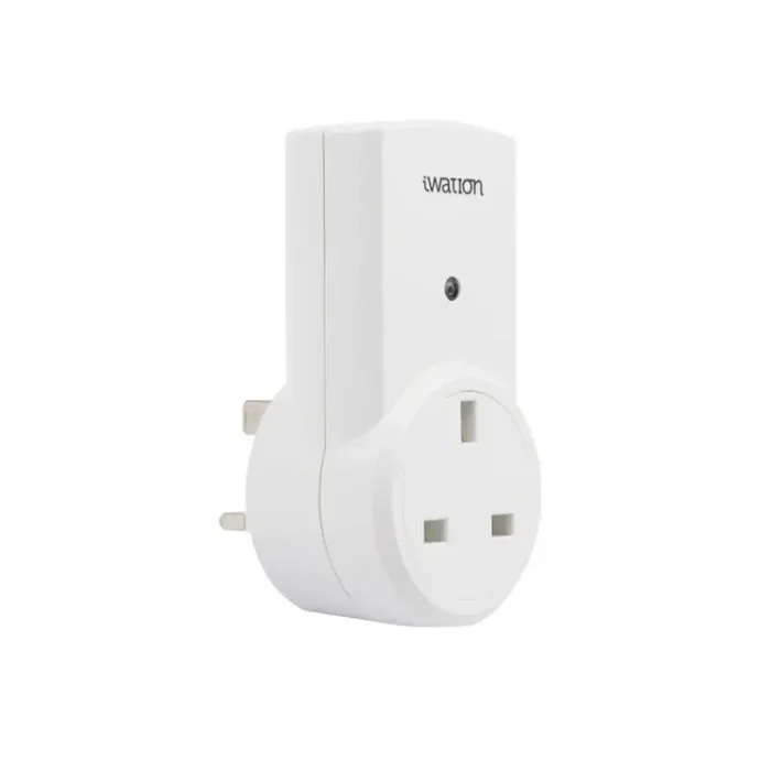 White UK Plug with an RF Remote Control – Ledkia