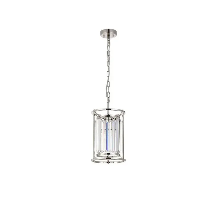 Wichita 200 Crystal Ceiling Pendant Light – Polished Nickel – Online Lighting
