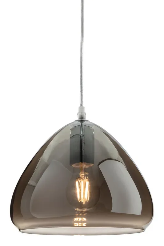 Willis Chrome with Smoked Glass 24.5cm Pendant Light