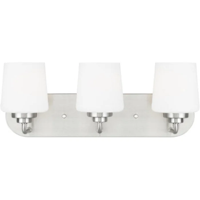 Windom 3 Light 18″ Wall Bath Fixture Wall Light, Brushed Nickel